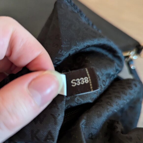 Kate Spade Slender Crossbody Purse Prospect Place Rima Cow Leather Black &‎ Gold - Picture 16 of 16